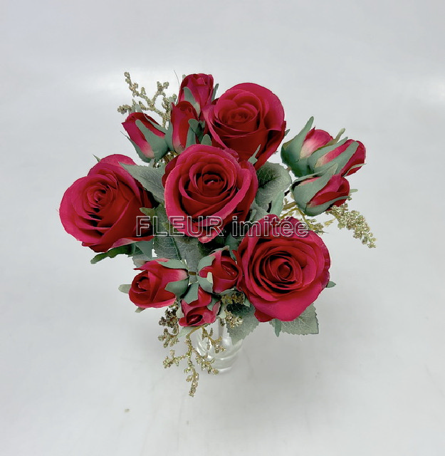 Kytice růže x9 35cm 12/120